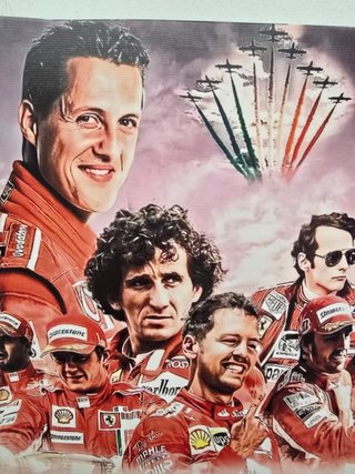 Quadro Ferrari F1 Campioni 40x60 Cm