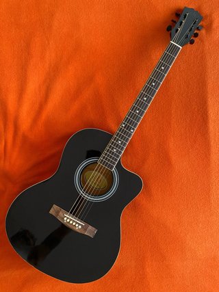 Guitarra Acústica Negra