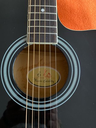 Guitarra Acústica Negra