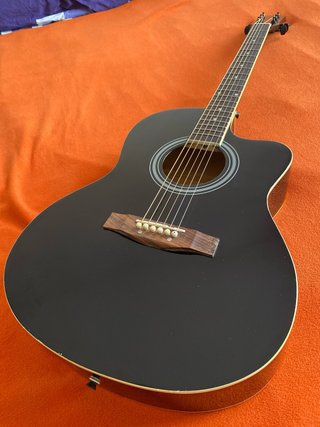 Guitarra Acústica Negra