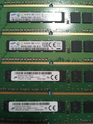 10 MEMORIE RAM 10X4GB = 40GB. PC3L/DDR3L, PC3/DDR3