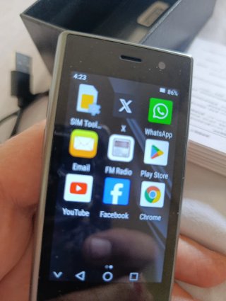 Telefono ZOKOE Nero/Grigio mdXS23PRO