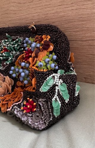 Bolso Zara bordado flores
