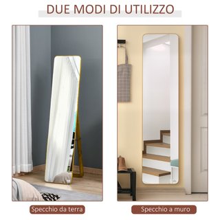 Specchio da Terra e da Parete con Struttura in Leg