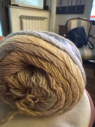 Lana Mohair/Alpaca Beige + Rocca Diamant
