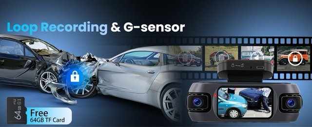 NUEVO Dashcam Hodozzy 4K 4 Canales WiFi GPS 64GB