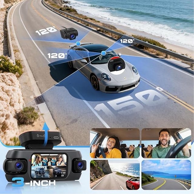 NUEVO Dashcam Hodozzy 4K 4 Canales WiFi GPS 64GB
