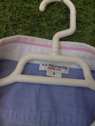 Camisa U.S. Polo Assn. Azul y Rosa