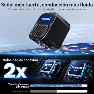 Ottocast Mini Core Adaptador CarPlay/Android Auto