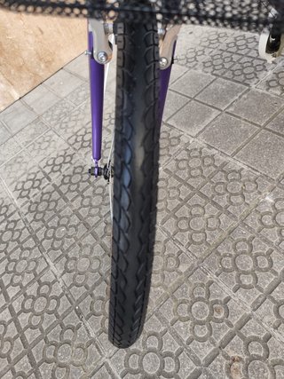 Bicicleta paseo B-pro morada 24