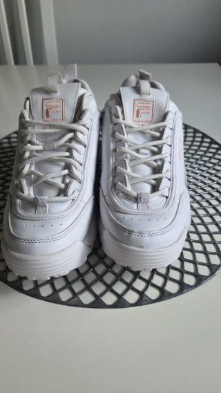 Deportivas Fila Disruptor Niña Blancas Rosas