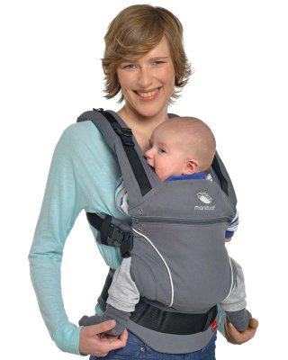 Mochila Portabebés Manduca Natural Gris