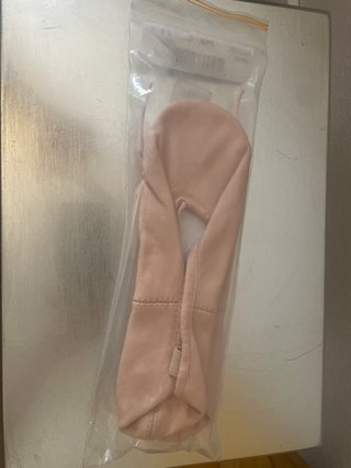 Zapatilla ballet piel suela entera rosa