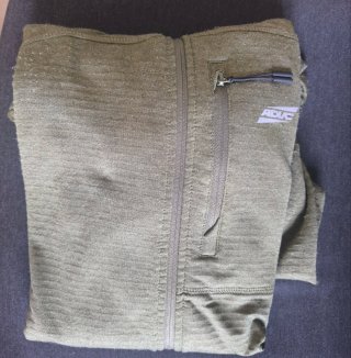 Sudadera con capucha verde militar