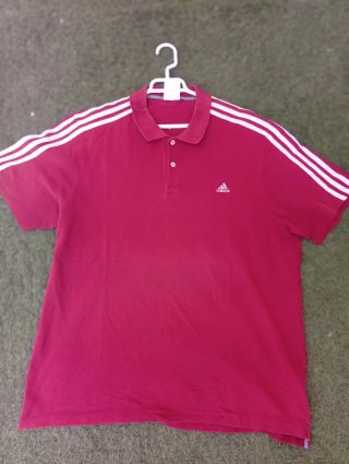 Camiseta Polo Adidas Roja