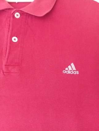 Camiseta Polo Adidas Roja