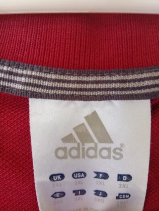 Camiseta Polo Adidas Roja