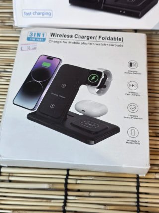 Cargador Inalámbrico 3 en 1