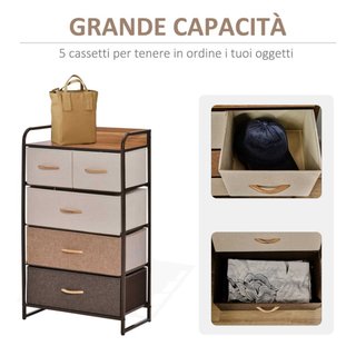 Mobile Cassettiera da Camera da Letto e Soggiorno,