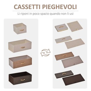 Mobile Cassettiera da Camera da Letto e Soggiorno,