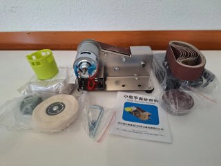 Mini lijadora de banda eléctrica