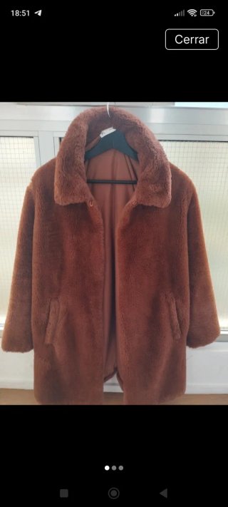 Abrigo marrón talla XL
