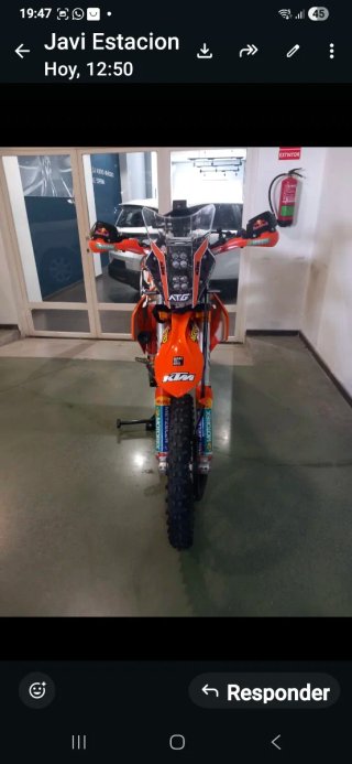 KTM 450 EXC 2015 factory Naranja/Blanca