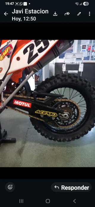 KTM 450 EXC 2015 factory Naranja/Blanca