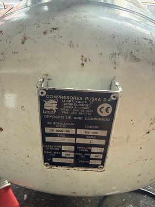 Compresor Puska 5,5 HP 15 bar 300l