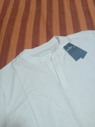 Camiseta Hollister Blanca Talla S