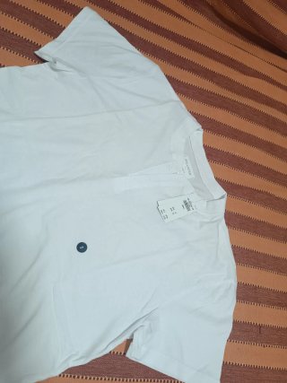 Camiseta Hollister Blanca Talla S