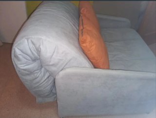 Sillón cama tela