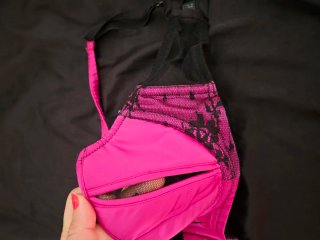 Sujetador rosa y negro sexy