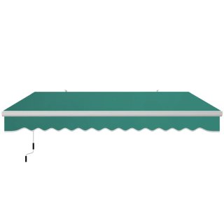 Toldo Balcón Manual 395x245cm Verde