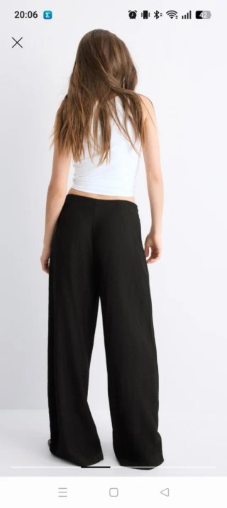 Pantalones Stradivarius Sarong Negro Talla XS