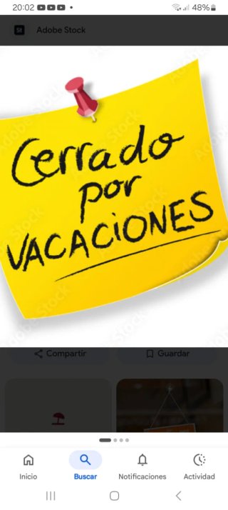 Cerrado por vacaciones