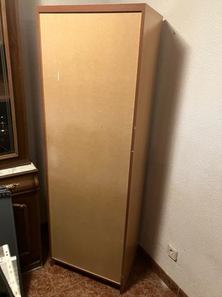 Vitrina de madera y cristal