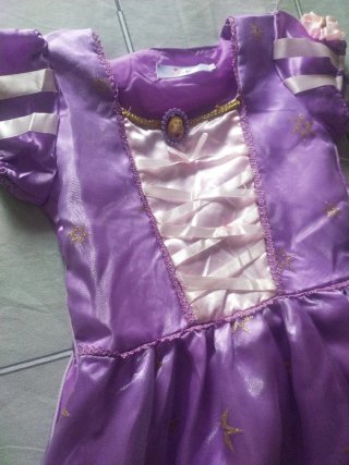 Disfraz Princesa Morado Estrellas