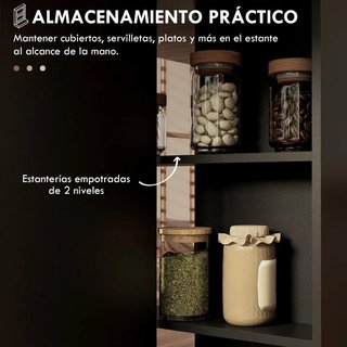 Mesa Plegable Cocina con Alas Abatibles Natural
