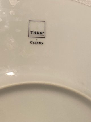 Alzatina Thun decorata con fiori