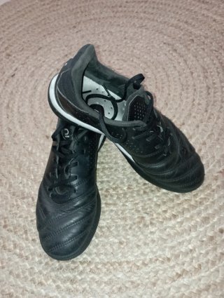 Botas de fútbol piel, talla 39