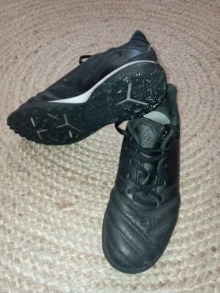 Botas de fútbol piel, talla 39