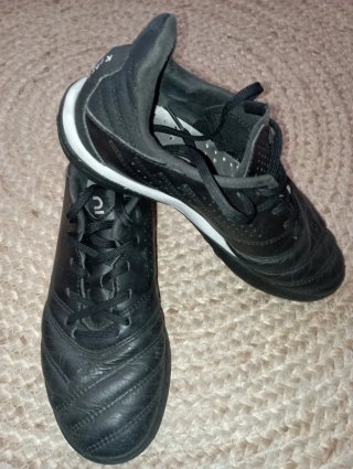 Botas de fútbol piel, talla 39