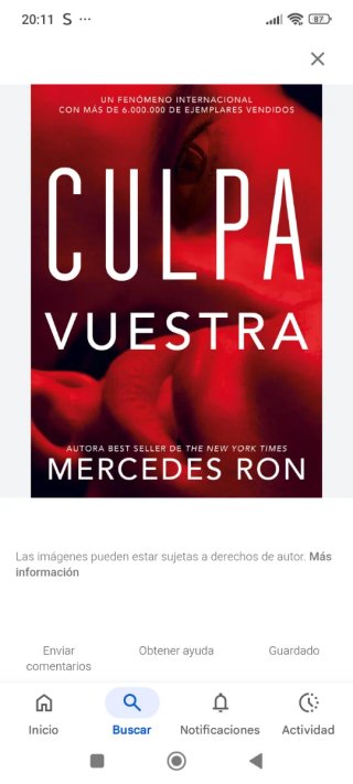 Libro culpa vuestra