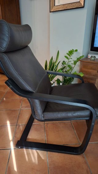 Sillón de piel Ikea