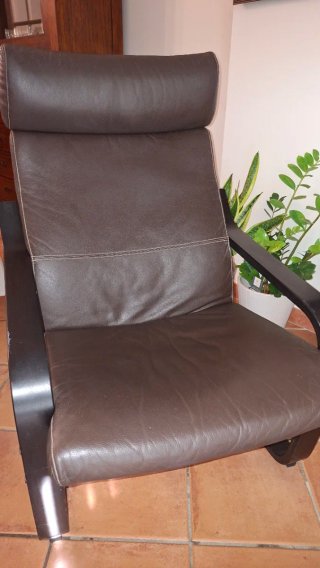Sillón de piel Ikea