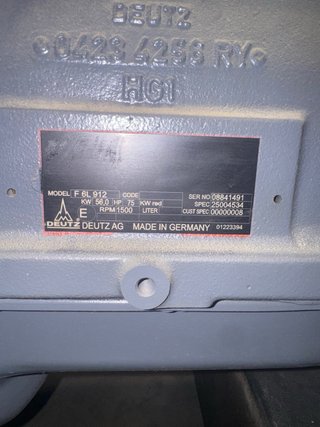 Generador PRAMAC 65 KVA motor DEUTZ