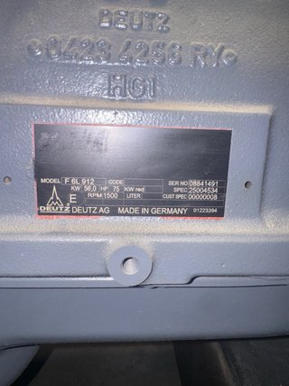 Generador PRAMAC 65 KVA motor DEUTZ
