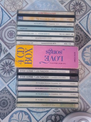 Lote 12 CDs Música: Bolero, Ranchera, Jazz