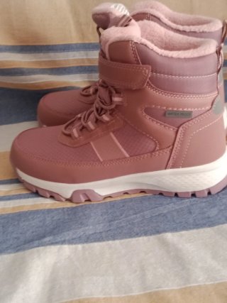 Botas niña rosas nieve colegio waterproof 33